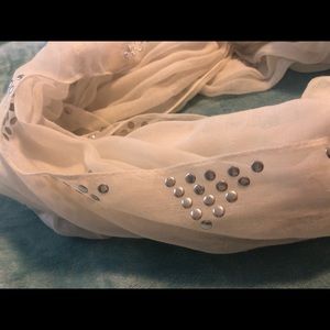 White Fashion Scarf